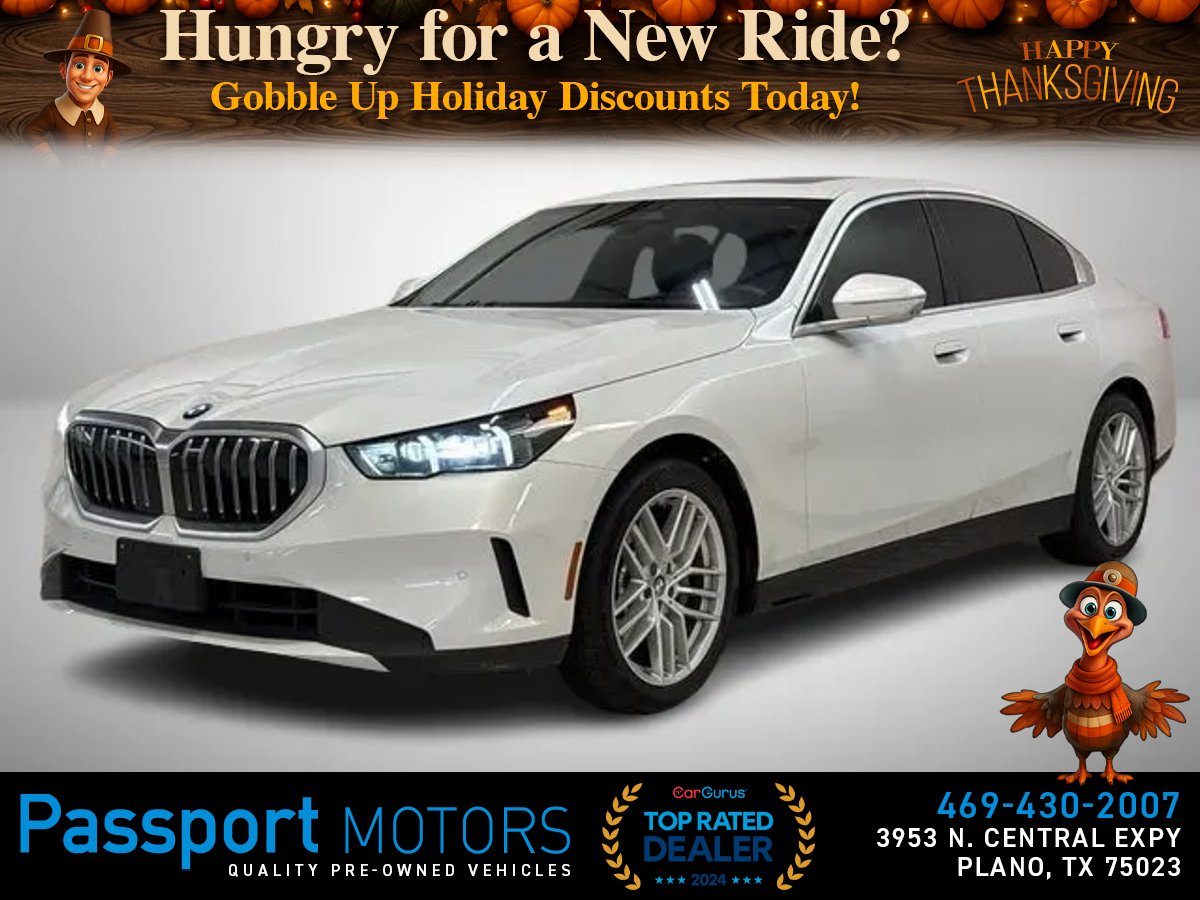 WHITE, 2025 BMW 530I/PREMIUM PACKAGE/HEADS UP DISPLAY Image 