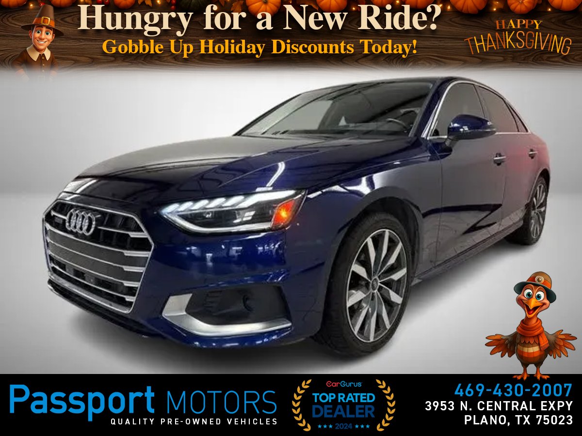 BLUE, 2021 AUDI A4/PREMIUM  PLUS/ADAPTIVE CRUISE Image 