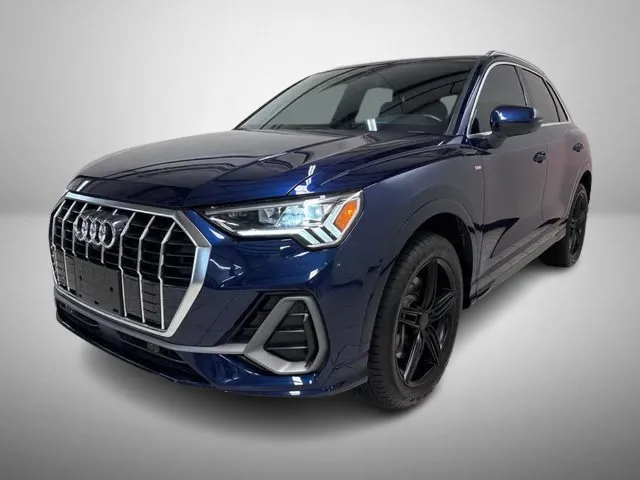 BLUE, 2022 AUDI Q3/UP GRADED WHEELS/PREMIUM PLUS/PANO ROOF Image 