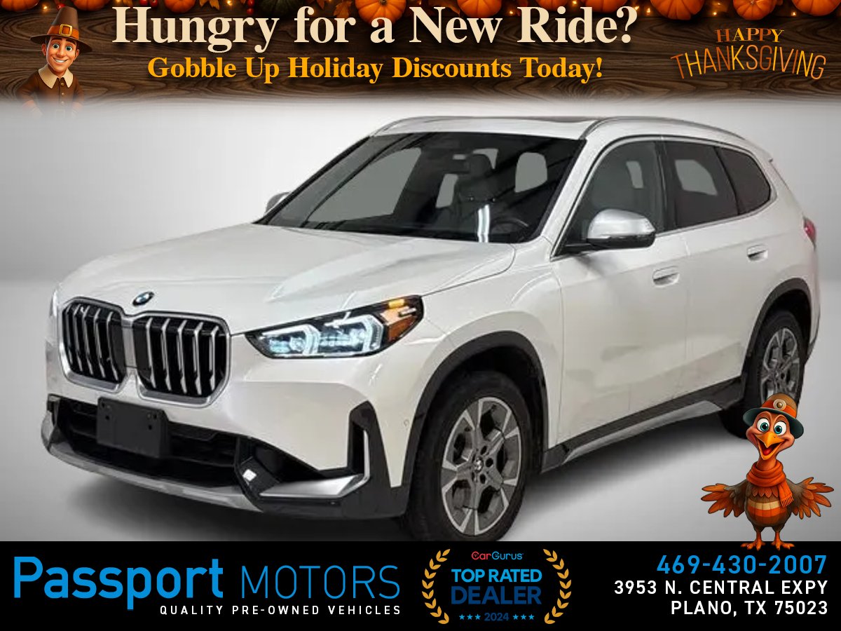 WHITE, 2024 BMW X1/PANORAMIC ROOF/CONVENIENCE PKG Image