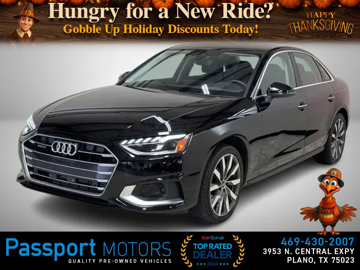 BLACK, 2023 AUDI A4/PREMIUM PLUS/BANG&OLUFSEN SOUND Image 