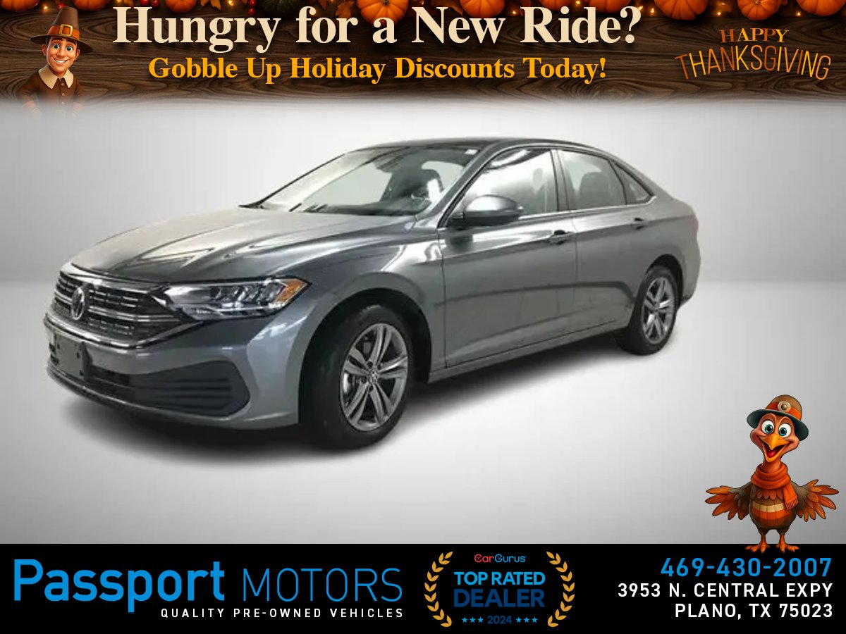 GREY, 2024 VOLKSWAGEN JETTA/SE/PANORAMIC ROOF/UP GRADED SPORT WHEELS Image 