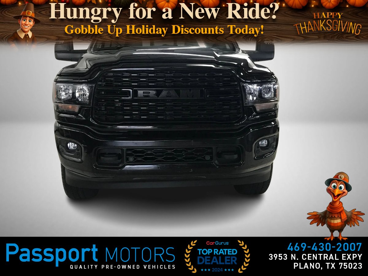 BLACK, 2024 RAM 2500 CREW CAB/LEVEL2 PACKAGE/NIGHT EDITION/20" BLACK WHEELS Image 