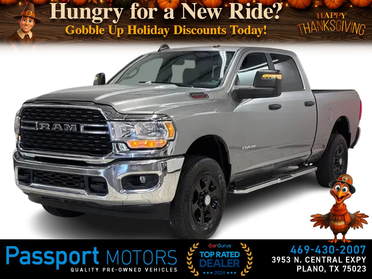 GRAY, 2024 RAM 2500 CREW CAB/LEVEL 2 PACKAGE/RUNNING BOARD Image 