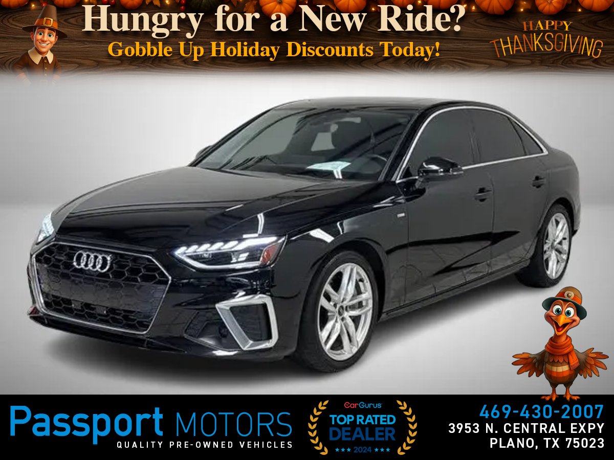 BLACK, 2023 AUDI A4/PREMIUM PLUS /NAVIGATION PKG/S LINE Image 