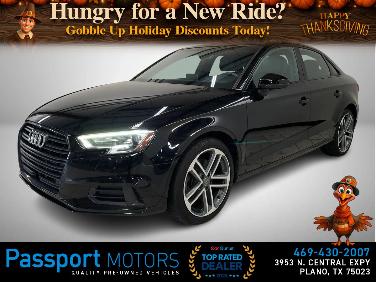 BLACK, 2020 AUDI A3/PANORAMIC ROOF/PREMIUM PKG Image 