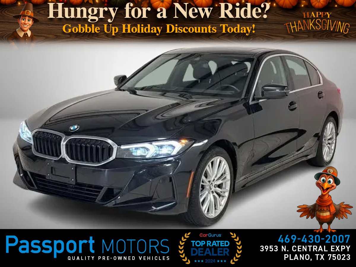 BLACK, 2024 BMW 330I XDRIVE/DRIVE ASSIST PKG/CONVENIENCE PKG Image 