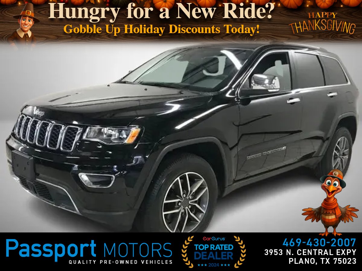 DIAMOND BLACK, 2022 JEEP GRAND CHEROKEE/LIMITED/SUNROOF Image 