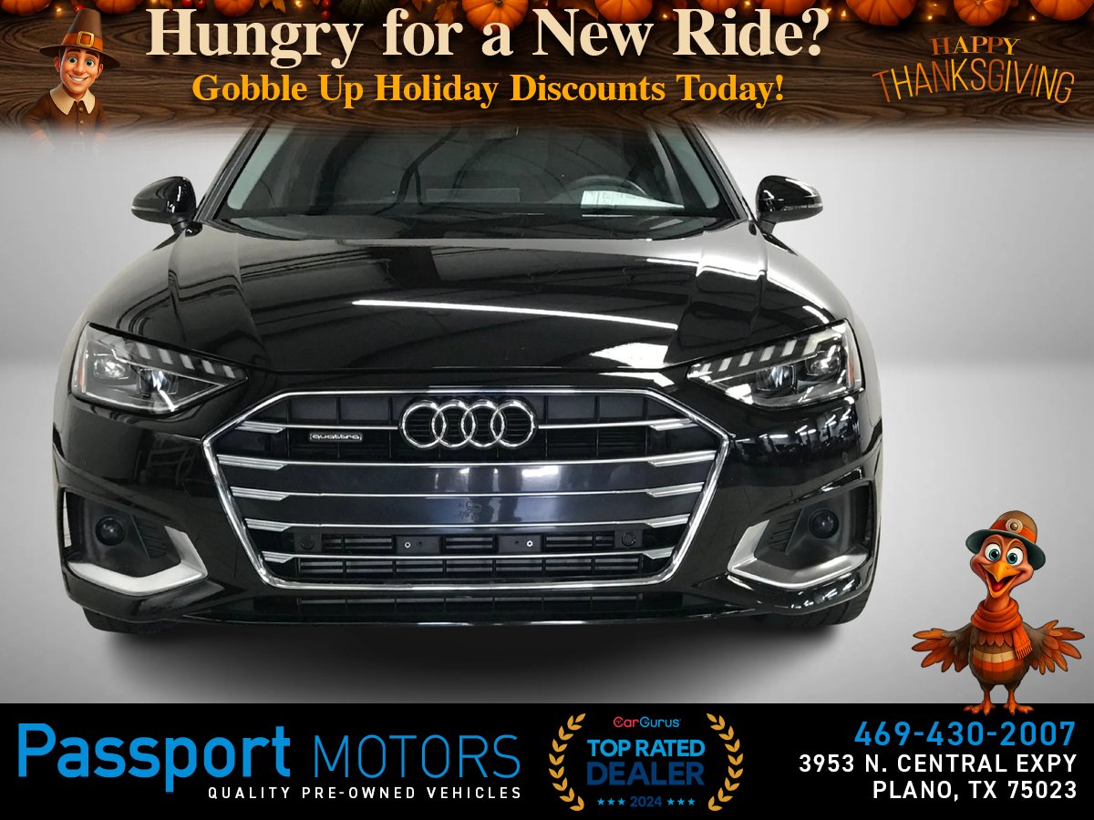 BLACK, 2023 AUDI A4/CONVENIENCE PKG/18" SPORT WHEELS Image 