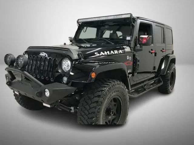 BLACK, 2017 JEEP WRANGLER UNLIMITED Image 
