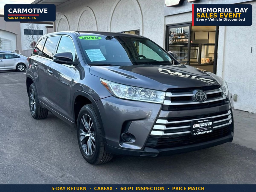 2018 TOYOTA HIGHLANDER for sale in SANTA MARIA