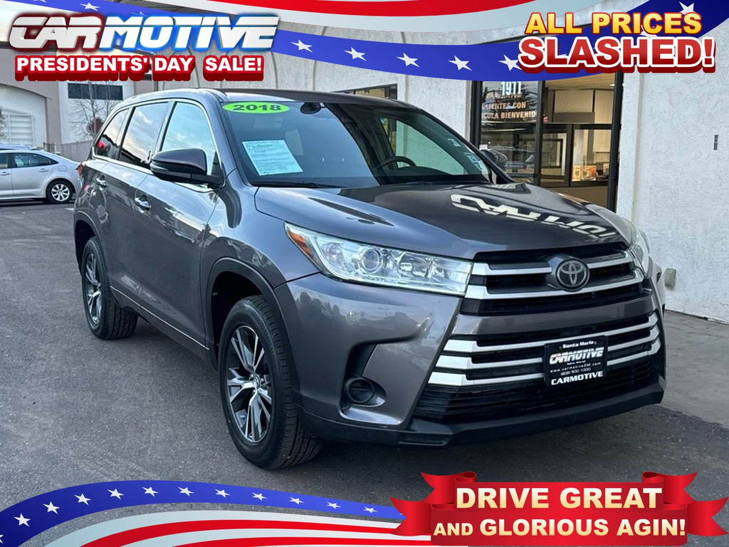 2018 TOYOTA HIGHLANDER for sale in SANTA MARIA