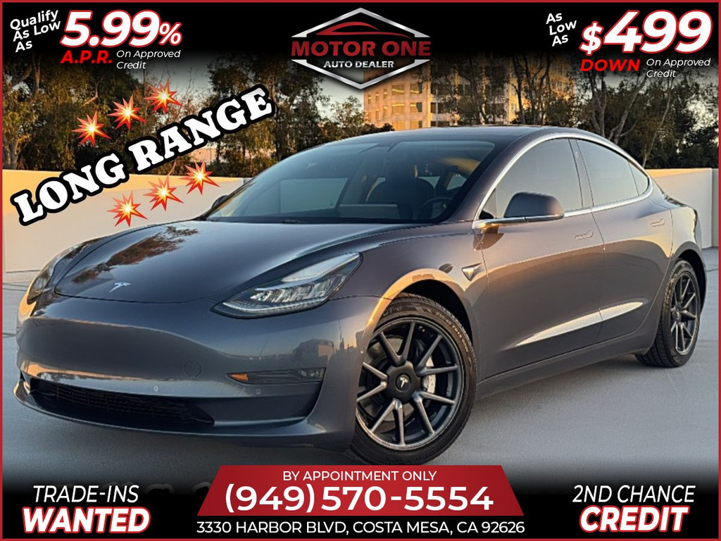 2018 TESLA MODEL 3 LONG RANGE for sale in COSTA MESA