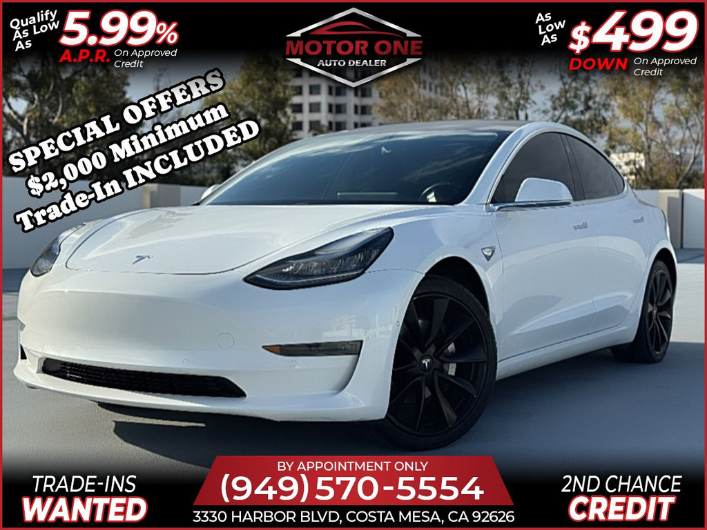 2018 TESLA MODEL 3 for sale in COSTA MESA