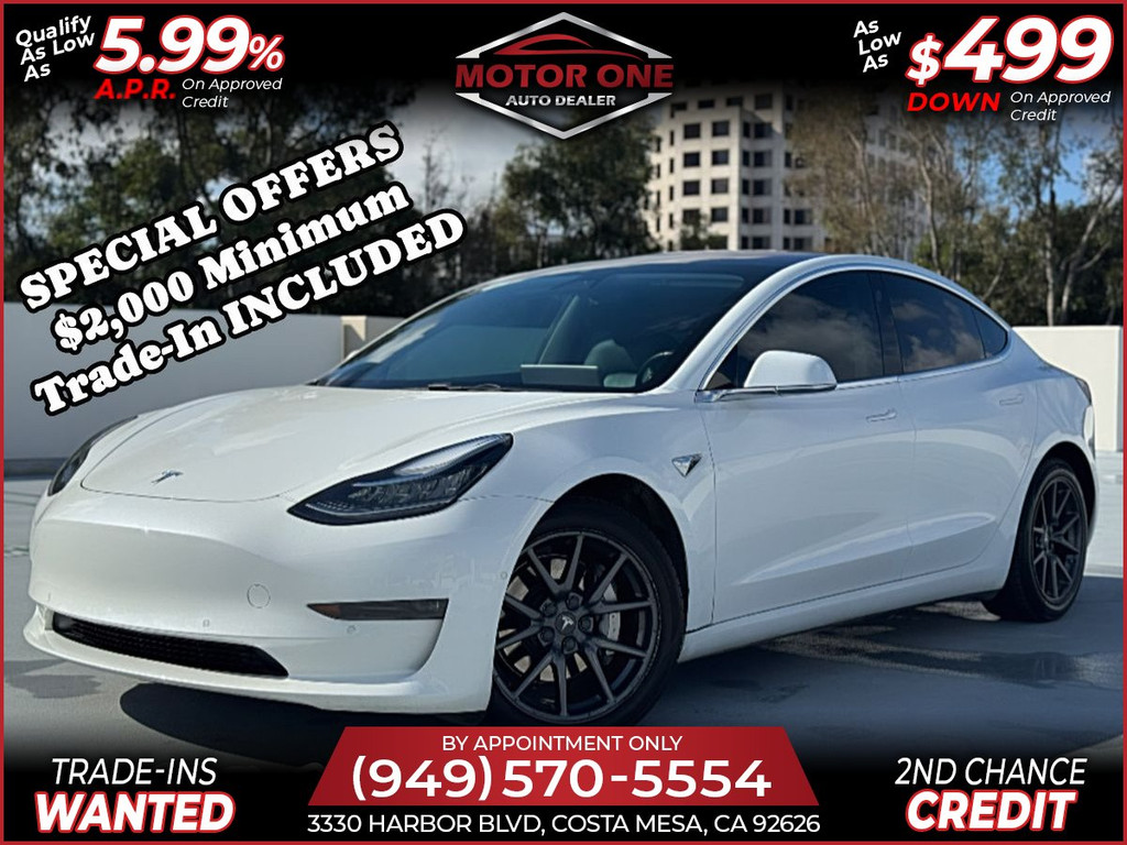 2018 TESLA MODEL 3 for sale in COSTA MESA