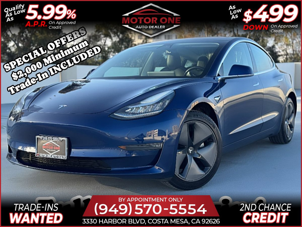 2018 TESLA MODEL 3 MID RANGE  FULL SELF DRIVING for sale in COSTA MESA
