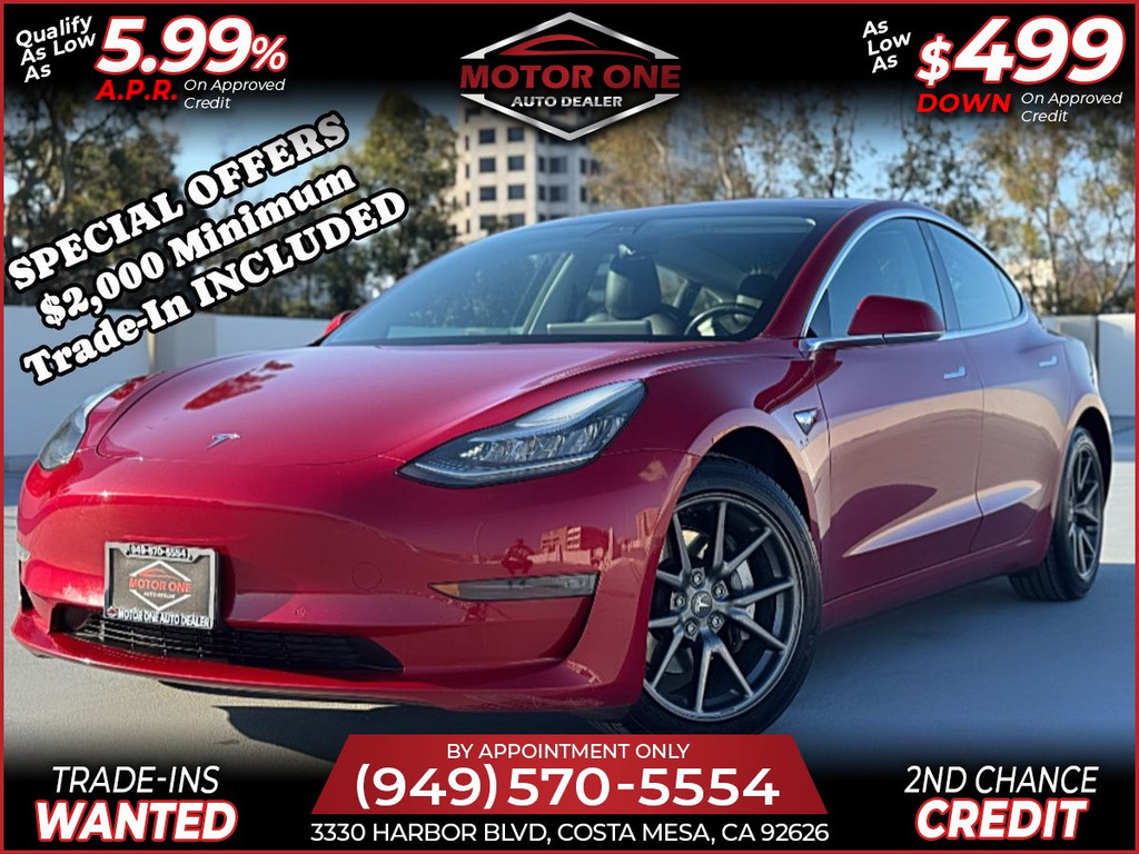 2019 TESLA MODEL 3 for sale in COSTA MESA