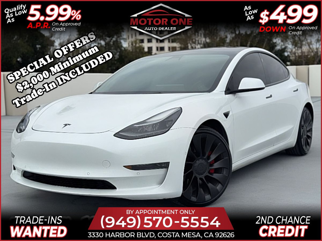 2022 TESLA MODEL 3 PERFORMANCE for sale in COSTA MESA