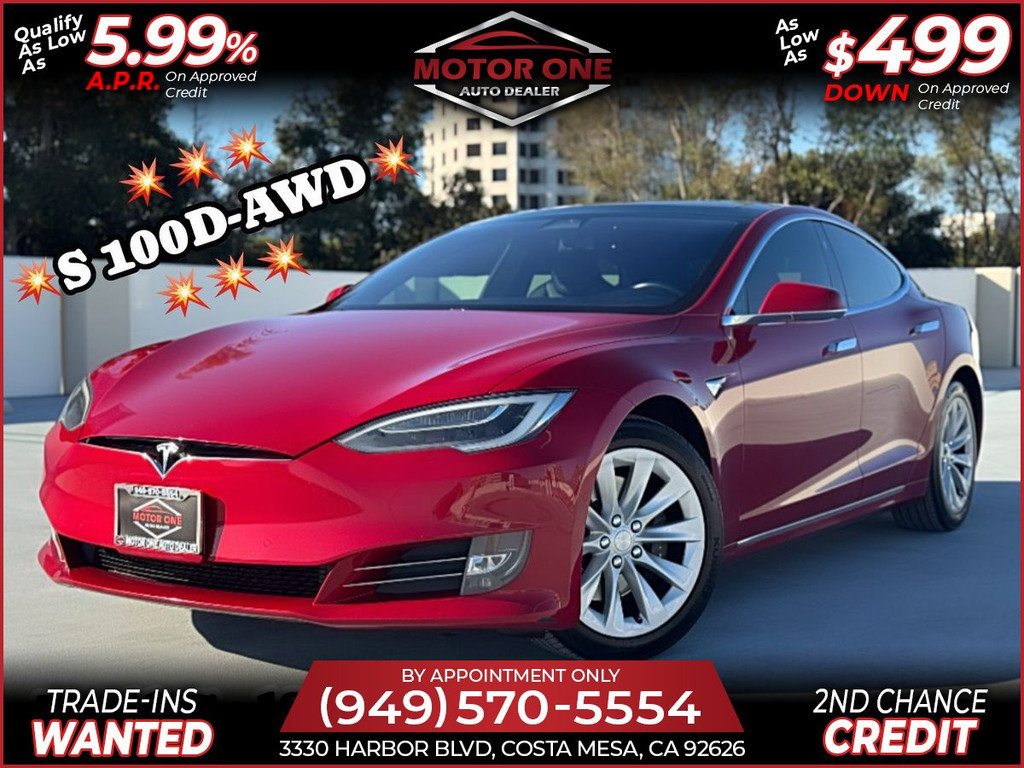 2017 TESLA MODEL S 100D AWD SEDAN 4D for sale in COSTA MESA