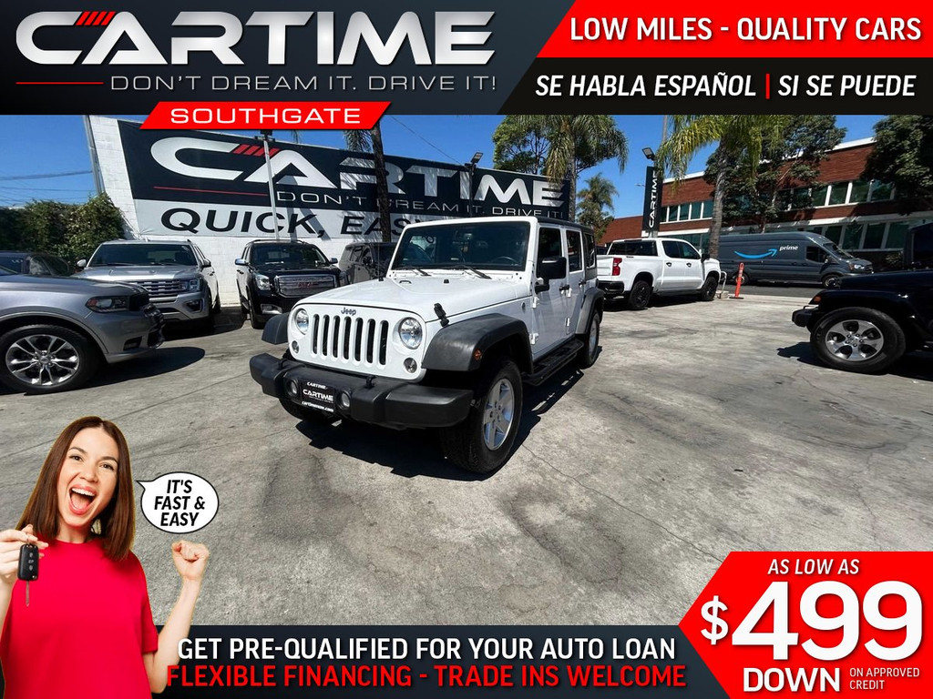 2018 JEEP WRANGLER UNLIMITED for sale in SOUTH GATE