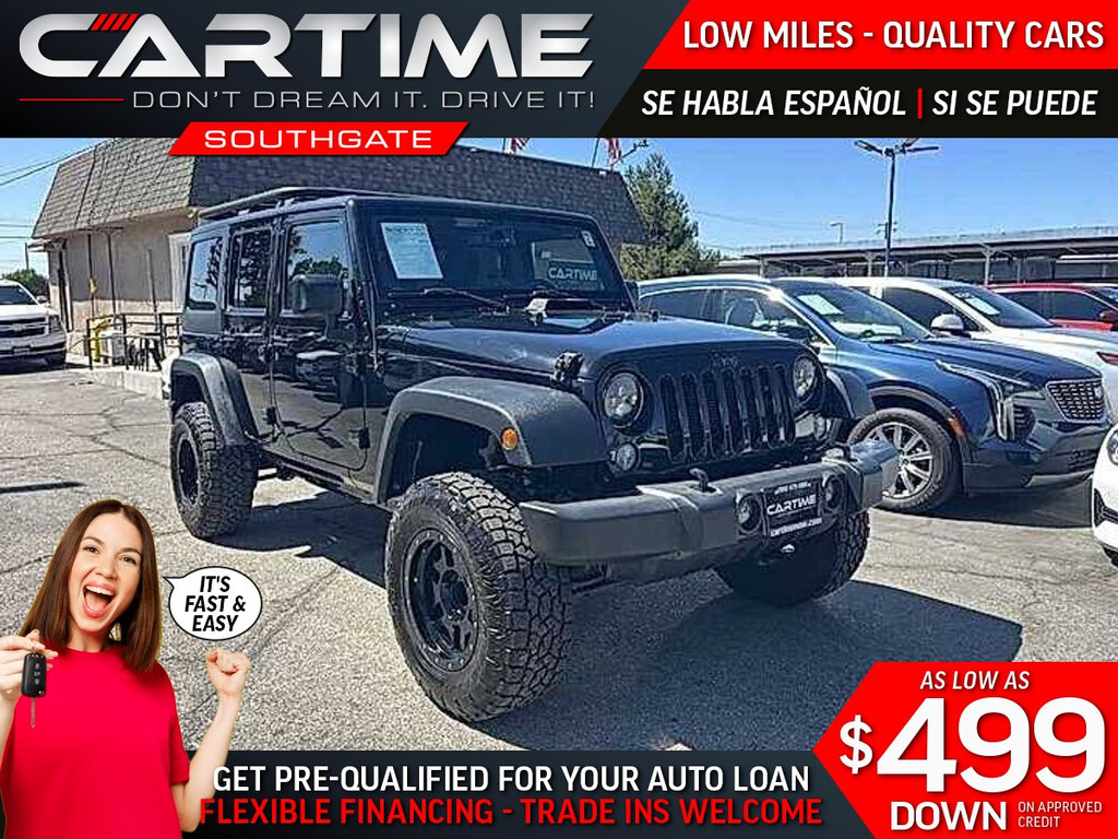 2017 JEEP WRANGLER UNLIMITED for sale in SOUTH GATE