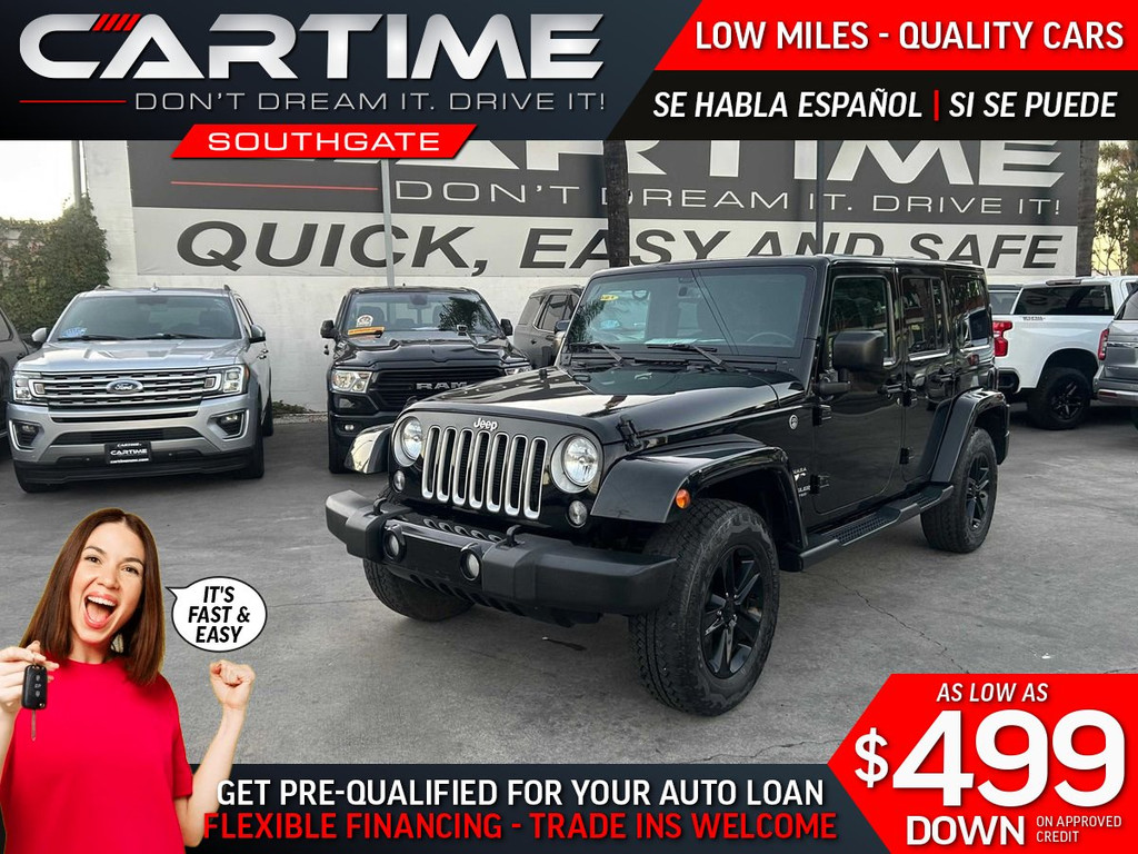 2016 JEEP WRANGLER UNLIMITED SAHARA for sale in SOUTH GATE