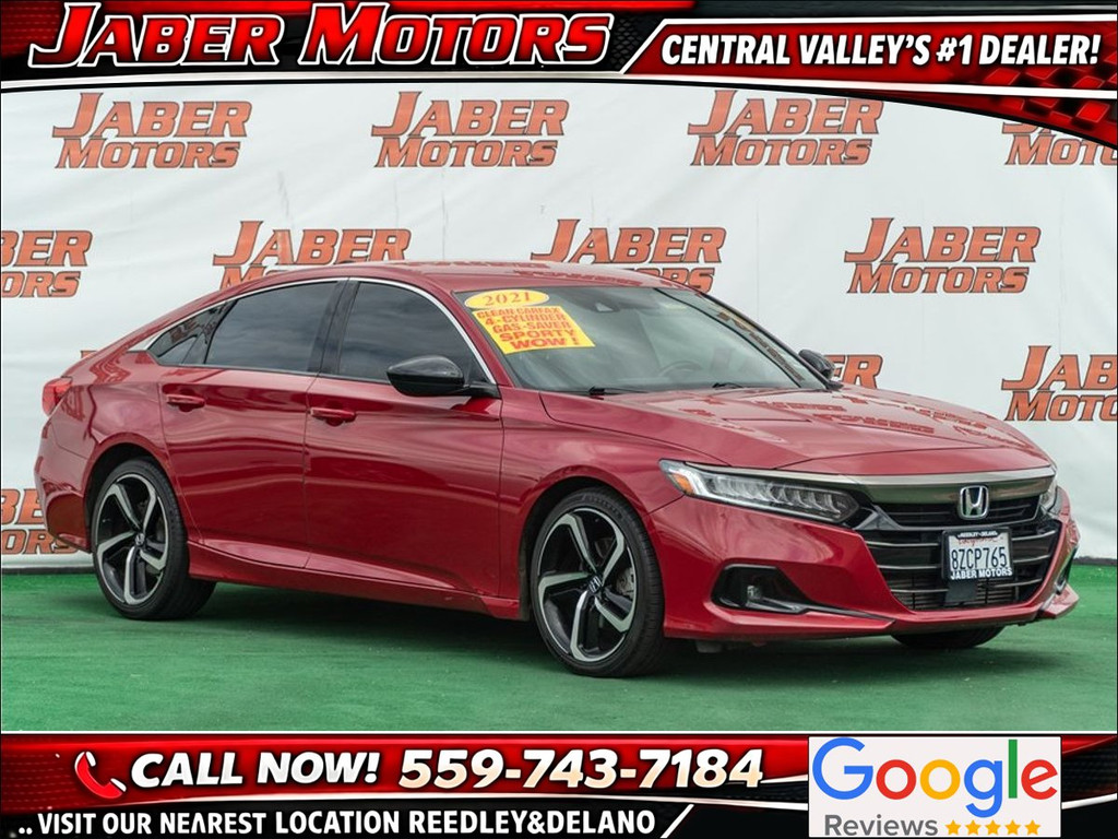 2021 HONDA ACCORD for sale in REEDLEY