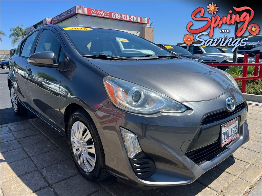 2016 TOYOTA PRIUS C for sale in CHULA VISTA