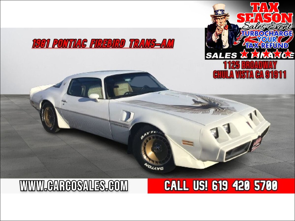 1981 PONTIAC FIREBIRD for sale in CHULA VISTA