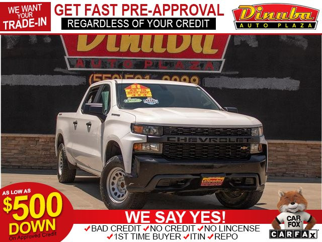 2021 CHEVROLET SILVERADO 1500 CREW CAB for sale in DINUBA