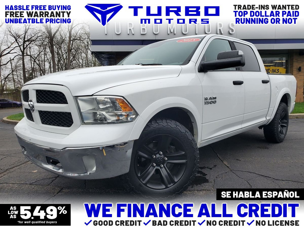2015 RAM 1500 CREW CAB for sale in CLINTON TOWNSHIP