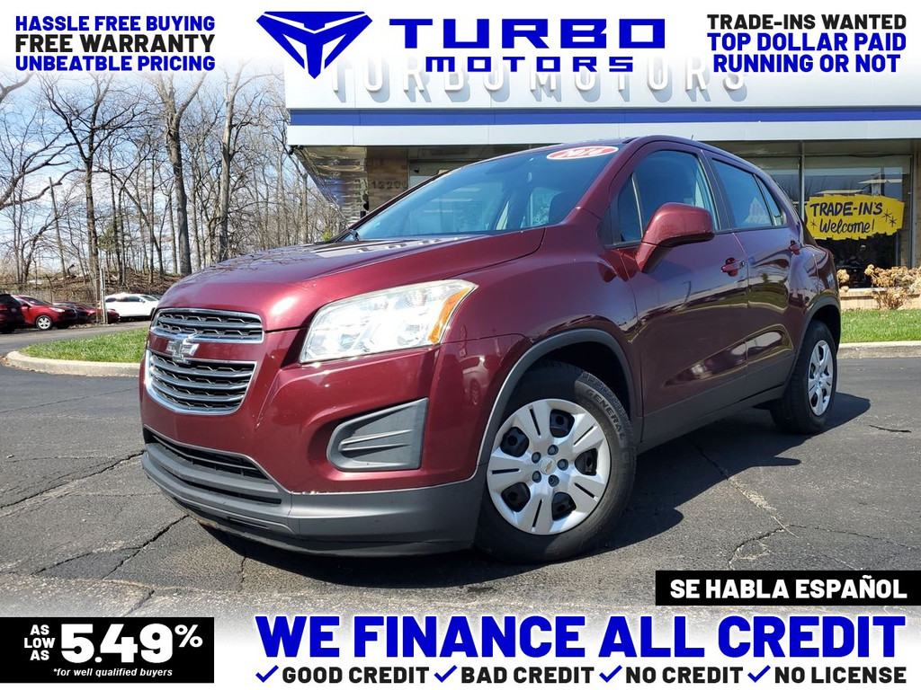 2016 CHEVROLET TRAX for sale in TAYLOR