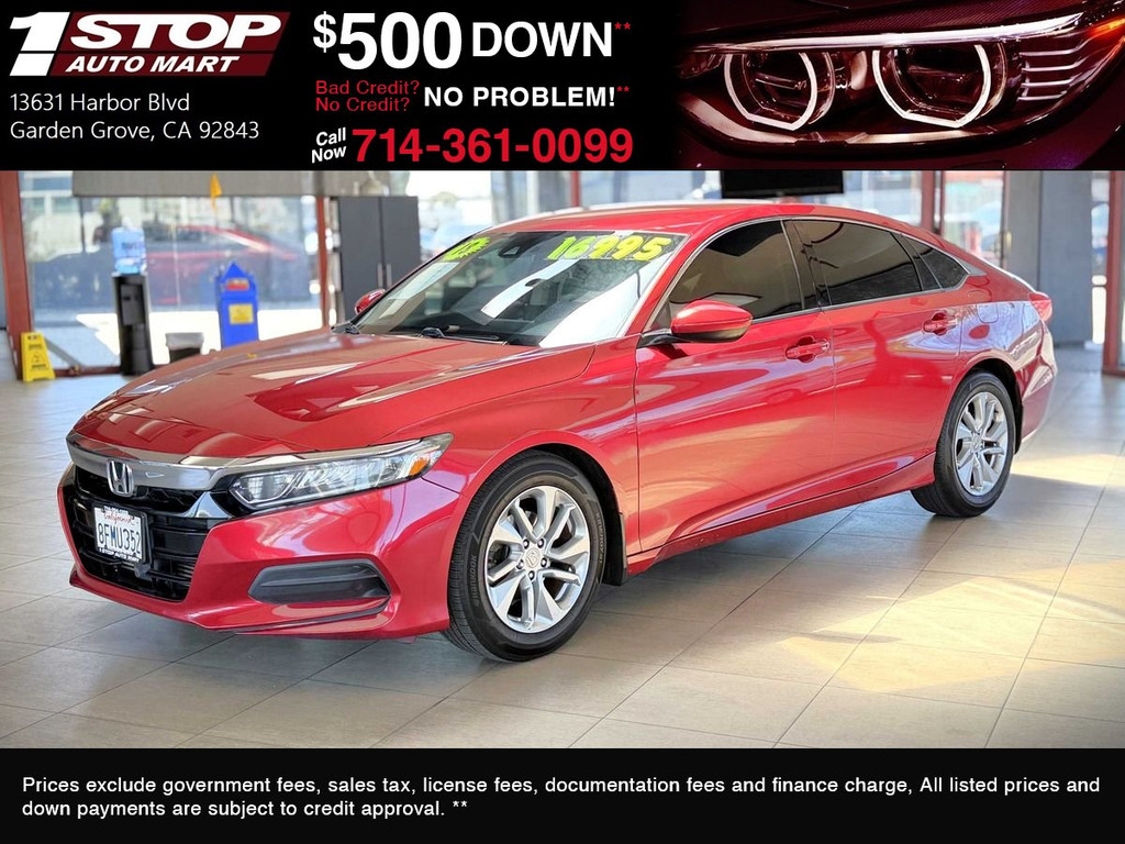 2018 HONDA ACCORD for sale in GARDEN GROVE