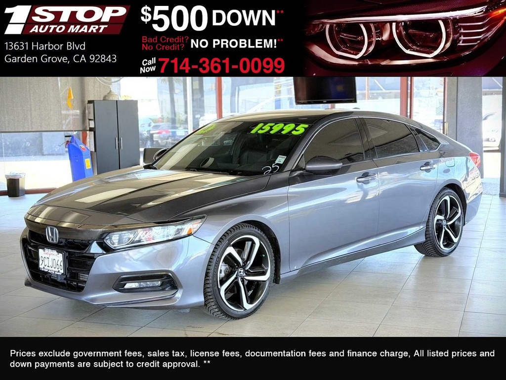 2018 HONDA ACCORD for sale in GARDEN GROVE