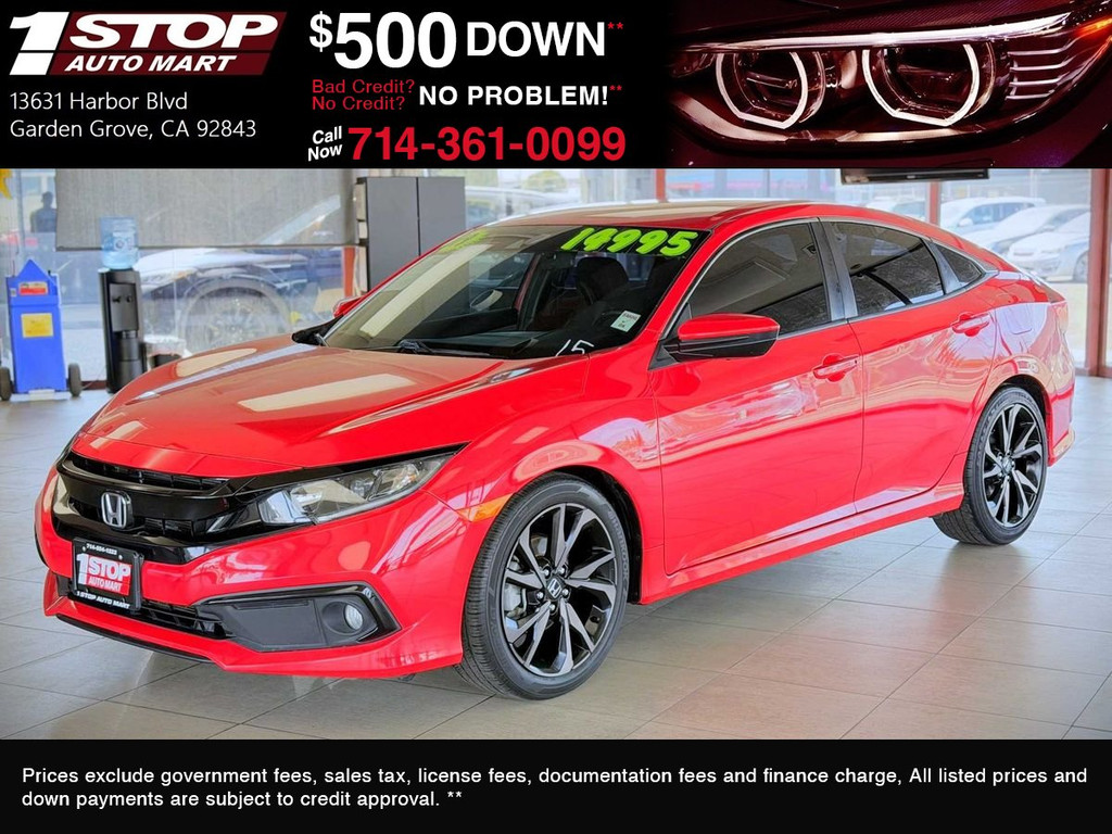 2019 HONDA CIVIC for sale in GARDEN GROVE