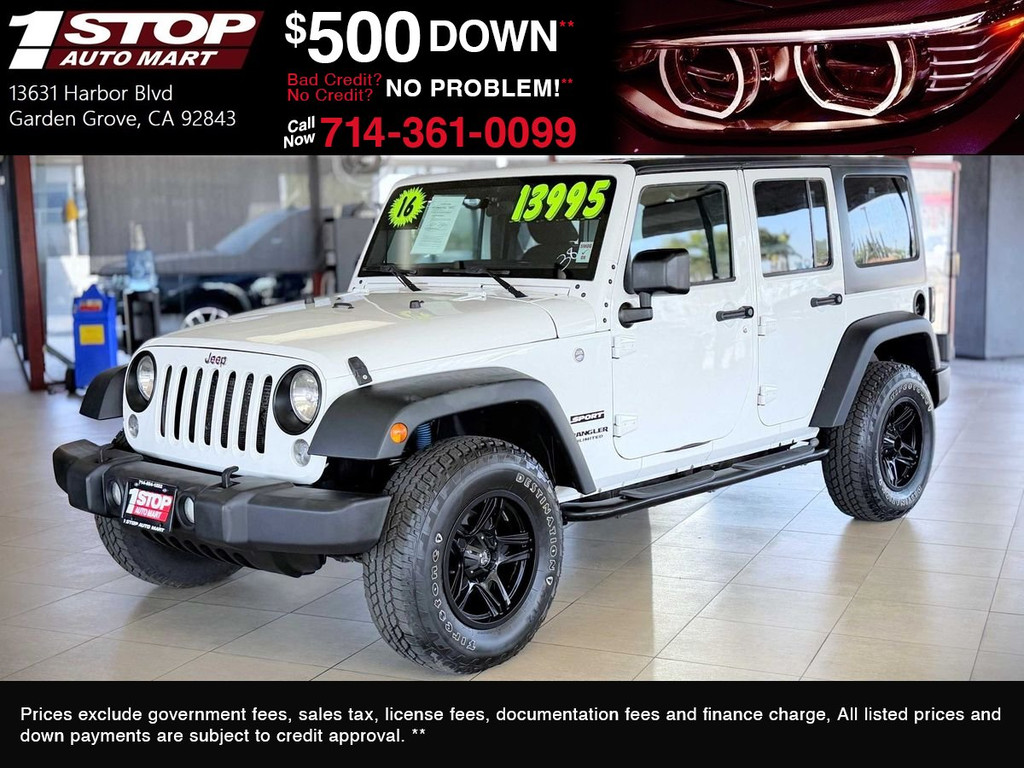 2016 JEEP WRANGLER for sale in GARDEN GROVE