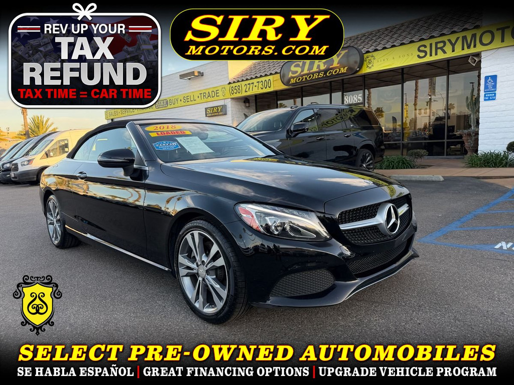 2018 MERCEDES-BENZ C-CLASS for sale in SAN DIEGO