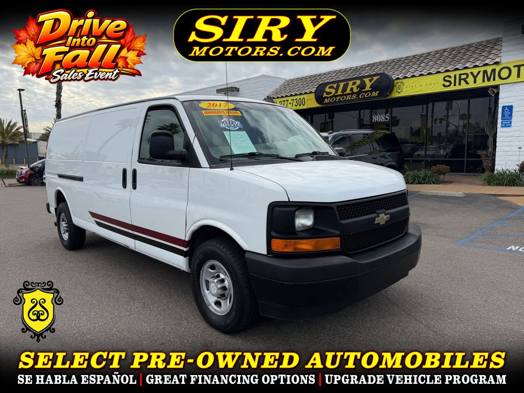 2017 CHEVROLET EXPRESS 3500 CARGO EXTENDED for sale in CHULA VISTA