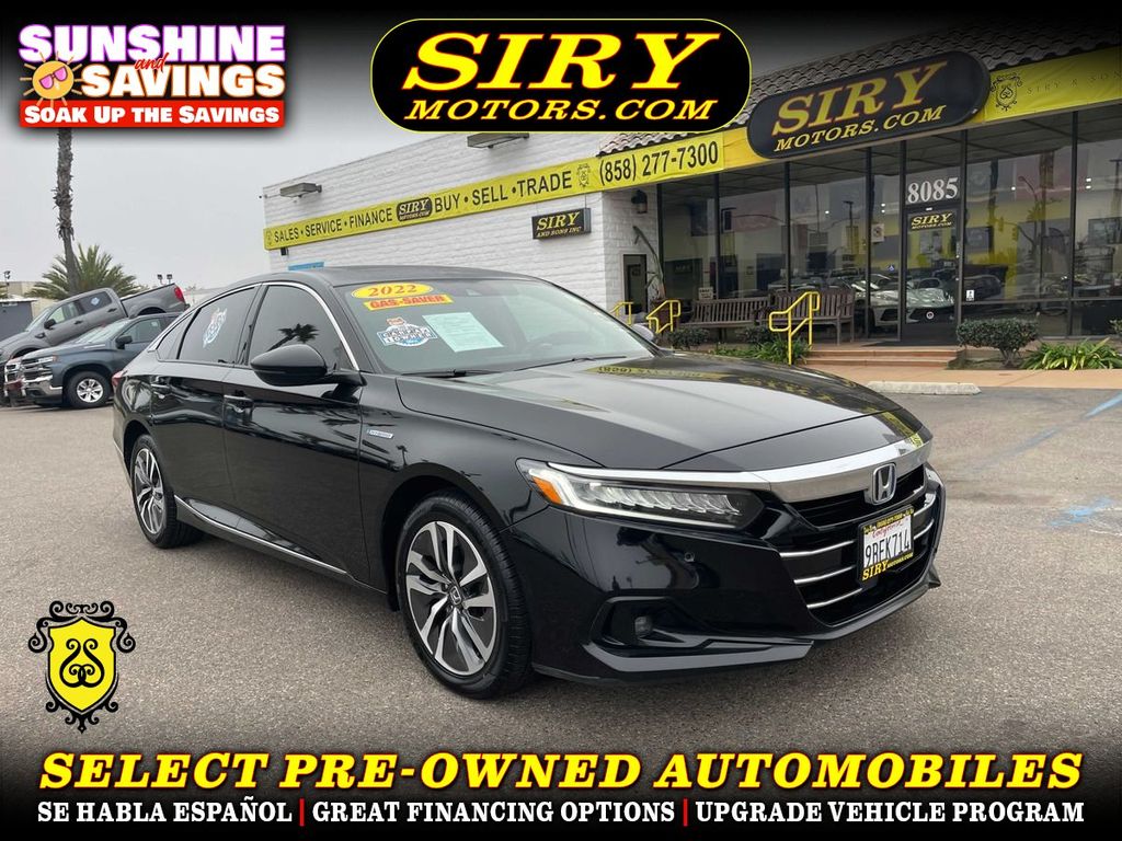 2022 HONDA ACCORD HYBRID for sale in SAN DIEGO