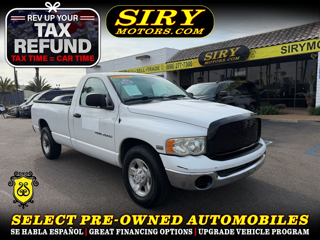 2003 DODGE RAM 2500 REGULAR CAB LONG BED for sale in CHULA VISTA