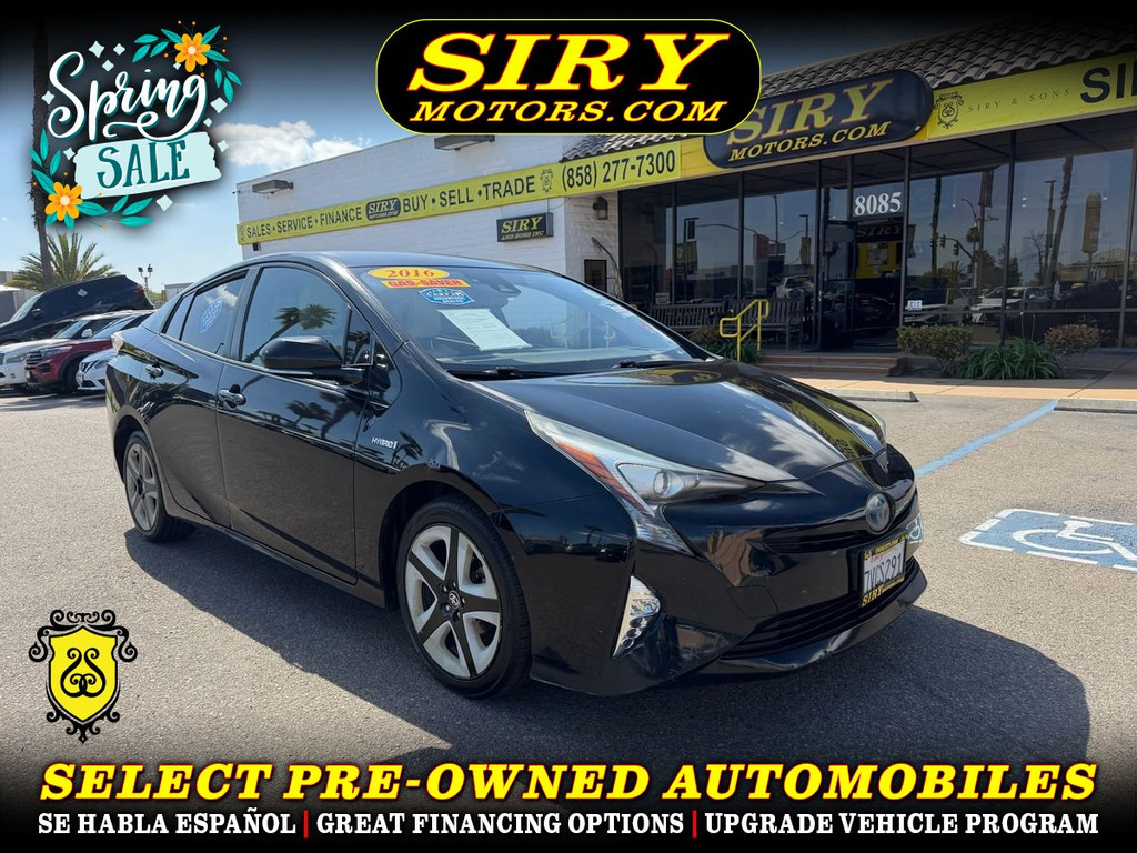 2016 TOYOTA PRIUS for sale in SAN DIEGO