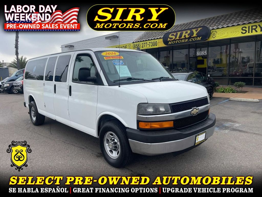 2016 CHEVROLET EXPRESS 3500 PASSENGER for sale in CHULA VISTA