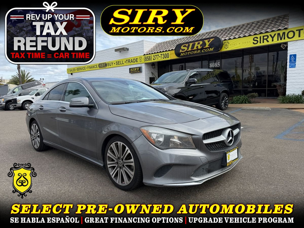 2018 MERCEDES-BENZ CLA for sale in SAN DIEGO