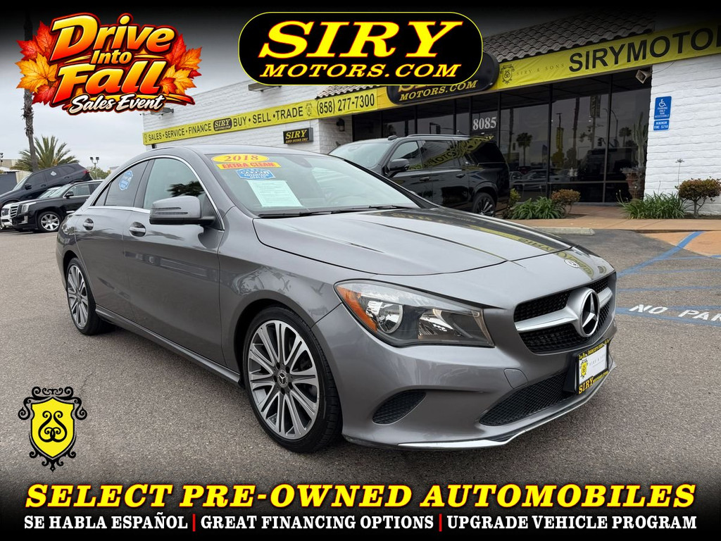 2018 MERCEDES-BENZ CLA for sale in CHULA VISTA