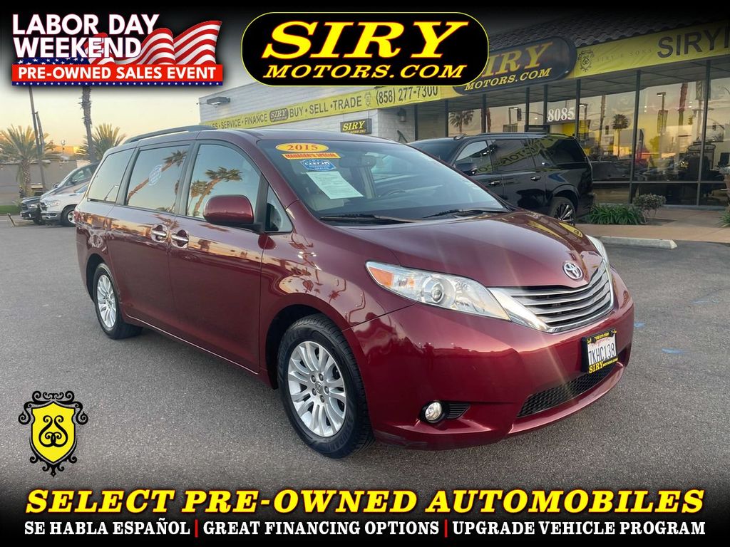 2015 TOYOTA SIENNA for sale in CHULA VISTA