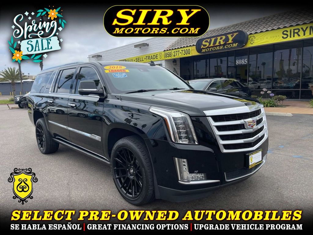 2018 CADILLAC ESCALADE ESV for sale in CHULA VISTA