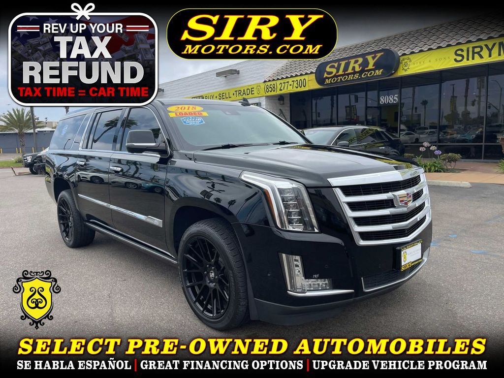 2018 CADILLAC ESCALADE ESV for sale in CHULA VISTA