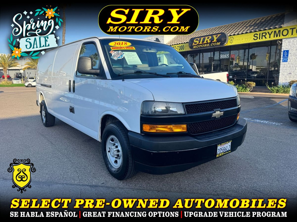 2018 CHEVROLET EXPRESS 3500 CARGO for sale in CHULA VISTA