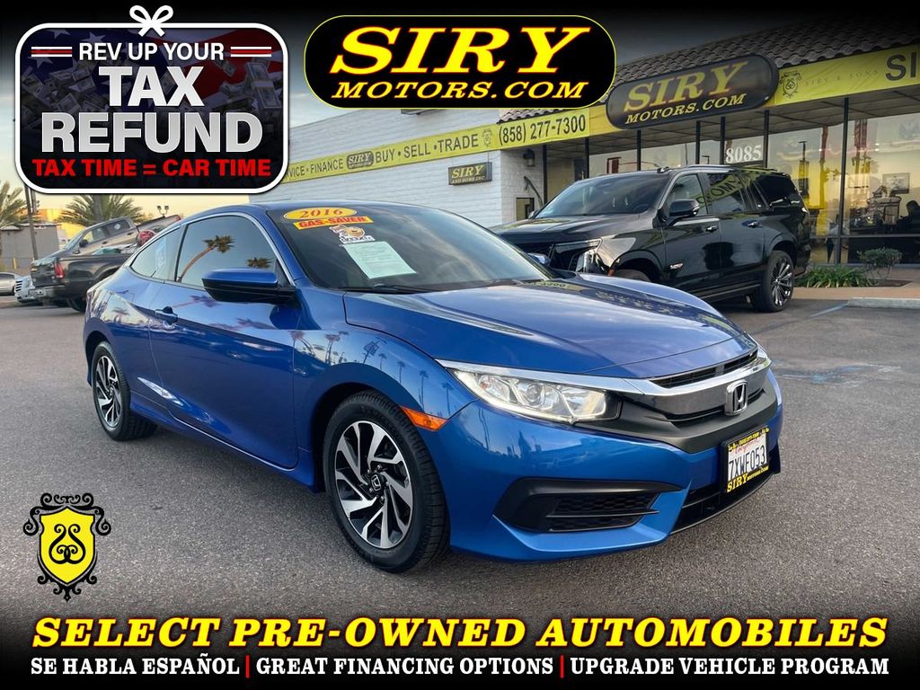 2016 HONDA CIVIC for sale in SAN DIEGO