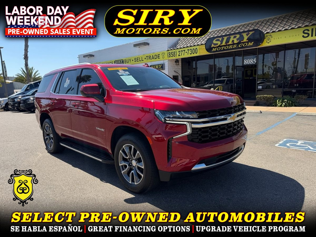 2021 CHEVROLET TAHOE for sale in SAN DIEGO